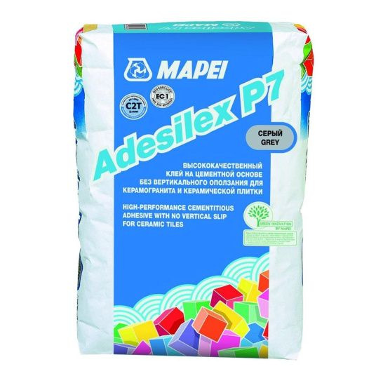 Mapei Adesilex P7/Мапей Адесилекс П7, 25 кг,Серый,клей для плитки,керамогранита и камня  #1