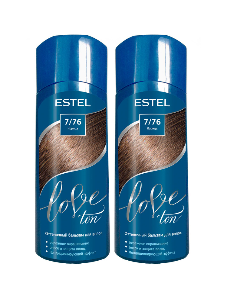 Estel Оттеночный бальзам для волос LOVE TON, 7/76 Корица (набор, 2шт.)  #1