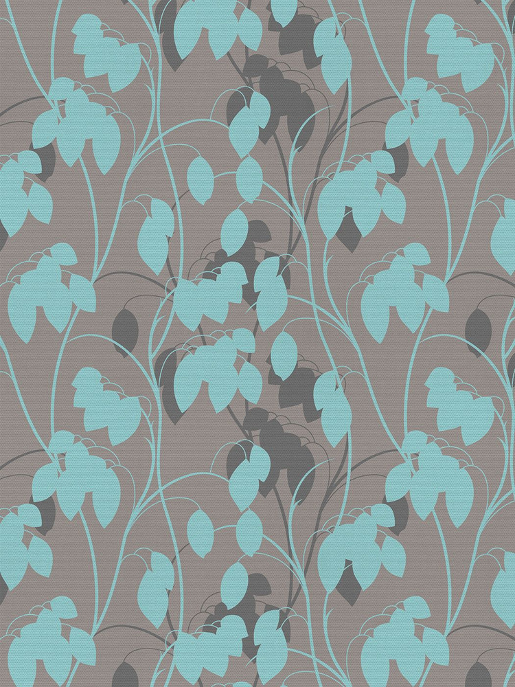 Отрезная ткань для мебели Ambesonne "Растительные силуэты" метражом для рукоделия и шитья, сатен, 185 #1