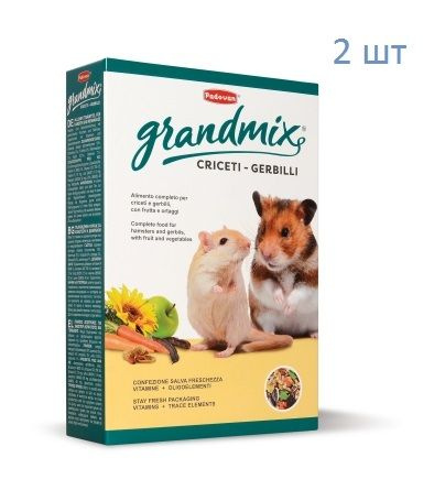 Padovan Корм GRANDMIX Criceti-Gerbilli для хомяков и песчанок (400г) 2 шт #1