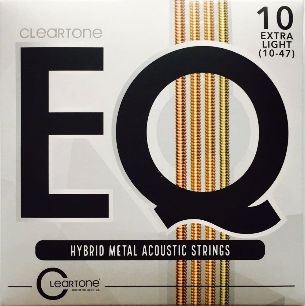 7810 EQ Hybrid Metal Комплект струн для акустической гитары, с покрытием, 10-47, Cleartone  #1