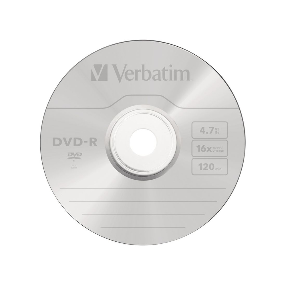 Диск DVD-R Verbatim (43523) 4.7GB 10штук Незаписанный #1