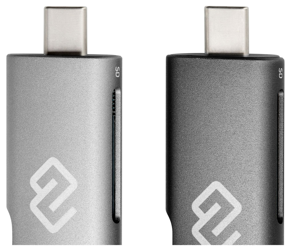 Устройство чтения карт памяти USB 2.0/Type C Digma CR-СU2520-G серый #1