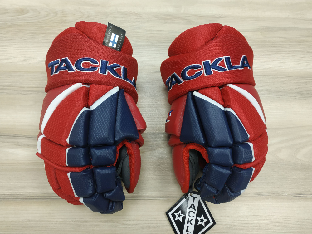 Перчатки TACKLA 5000X Pro Zone Ice Hockey Gloves SR Red-Navy 11 #1