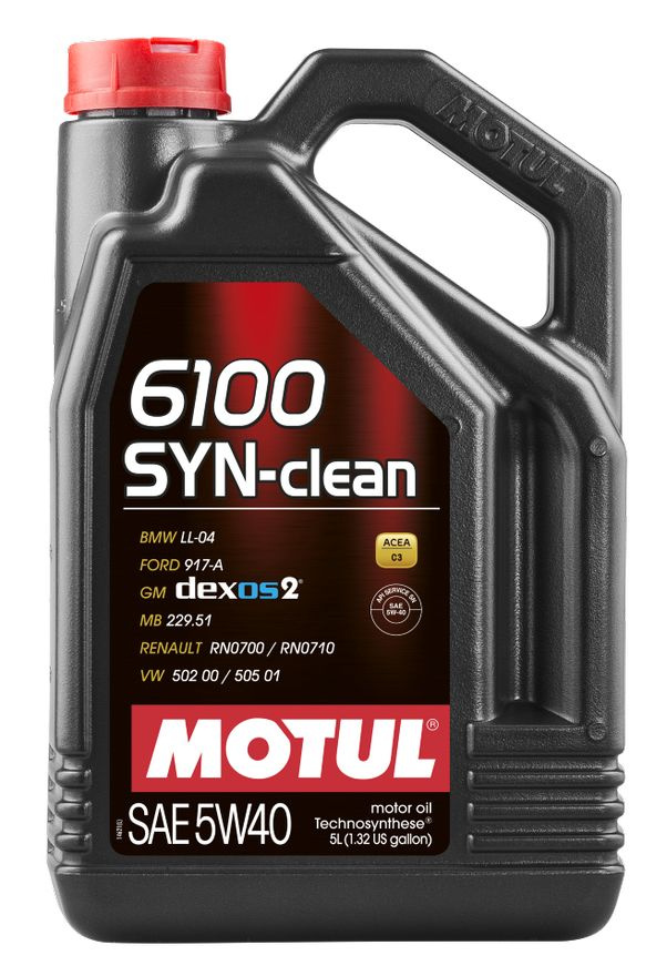 MOTUL 6100 SYN-CLEAN 5W-40 Масло моторное, Синтетическое, 5 л #1