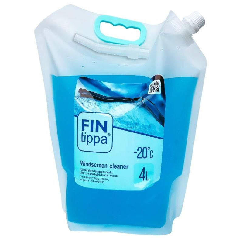 Жидкость незамерзающая Fin tippa -20С, Nozzle, 4 литра, Дой-пак прозрачный  #1