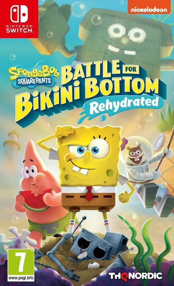 Игра SpongeBob SquarePants: Battle for Bikini Bottom Rehydrated (Nintendo Switch, Русские субтитры)  #1