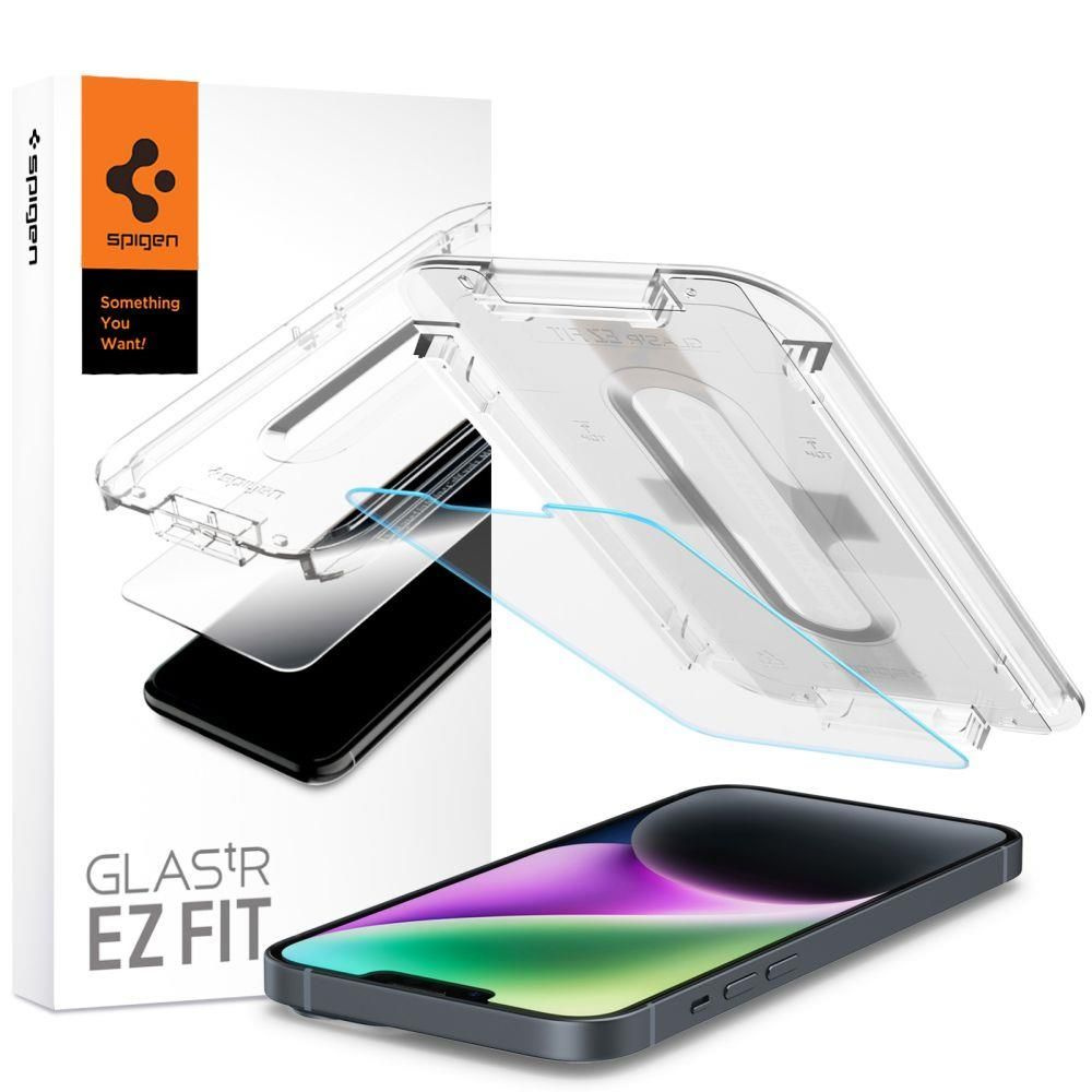 Защитное стекло SPIGEN для iPhone 14 / 13 Pro / 13 - GLAS.tR EZ Fit - Прозрачный - 1 шт - AGL03724  #1