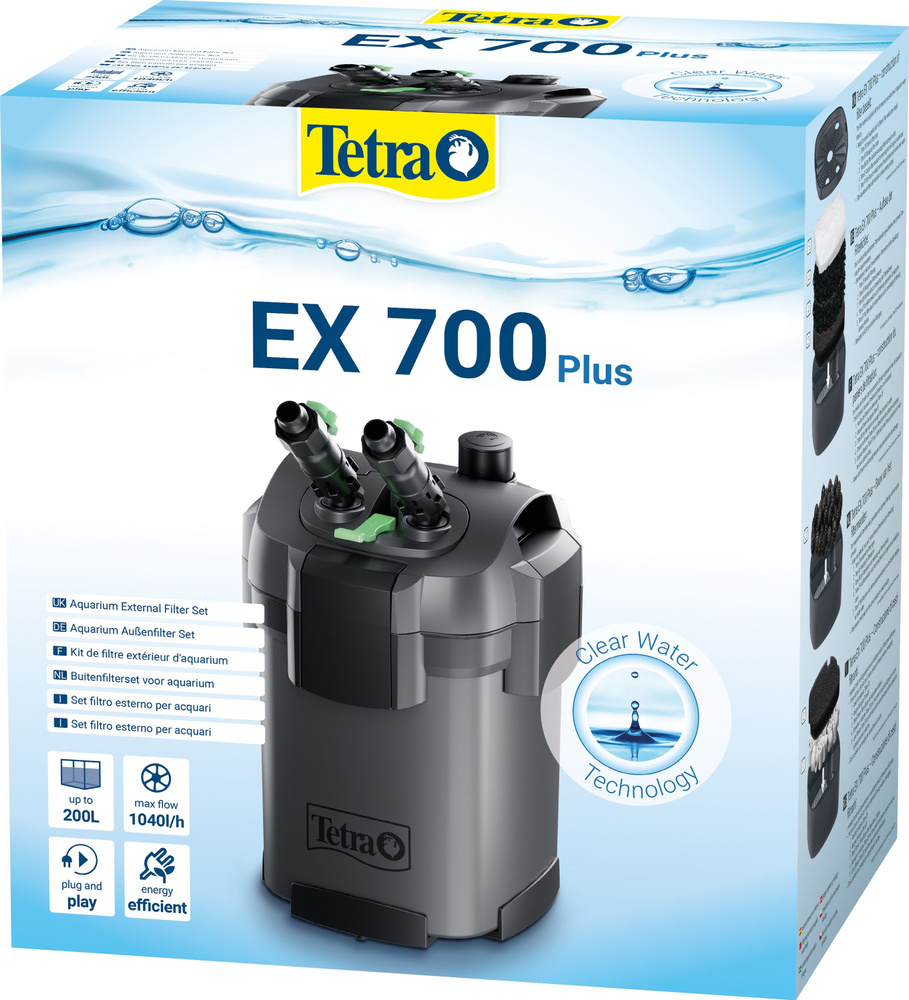 Фильтр внешний Tetra EX700 plus, 1040л/ч, 7,5Вт, на 100-200л #1