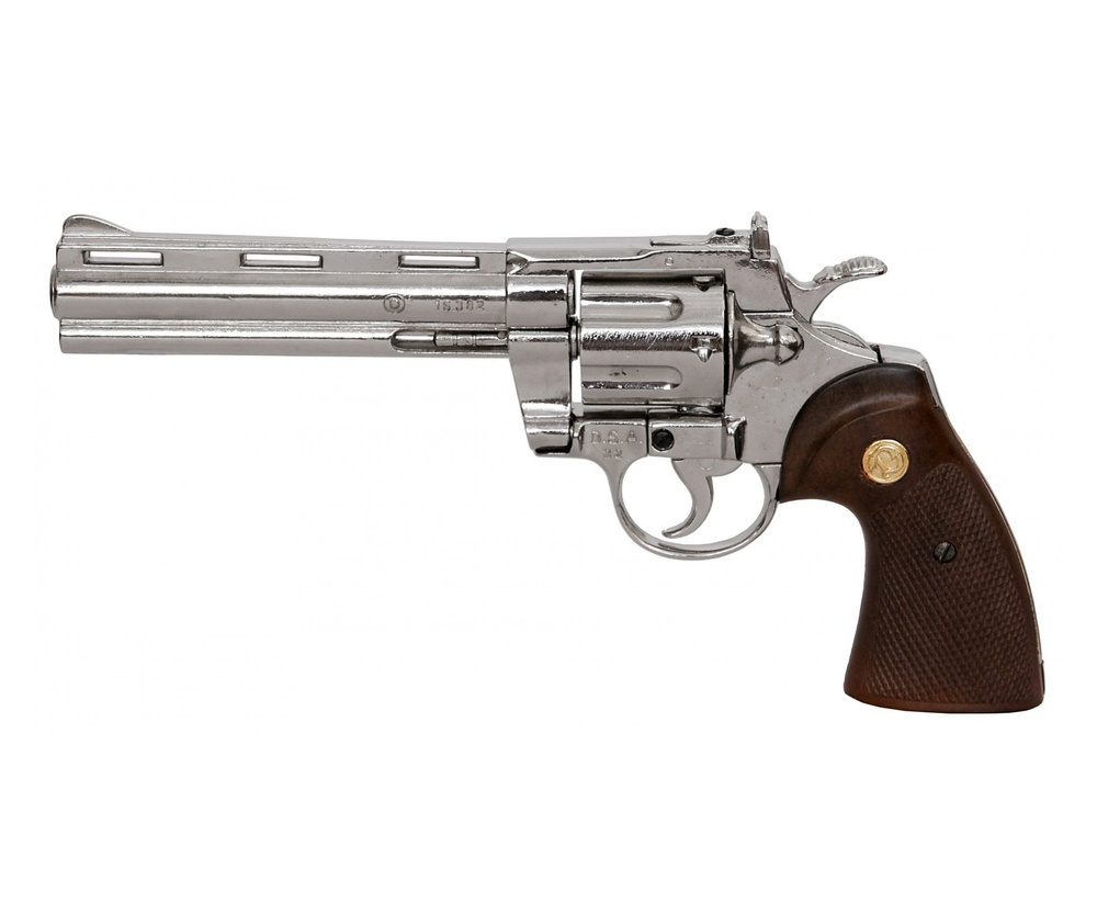 Макет револьвер Colt Python 6", .357 Магнум, под дерево (США, 1955 г.) DE-6304  #1