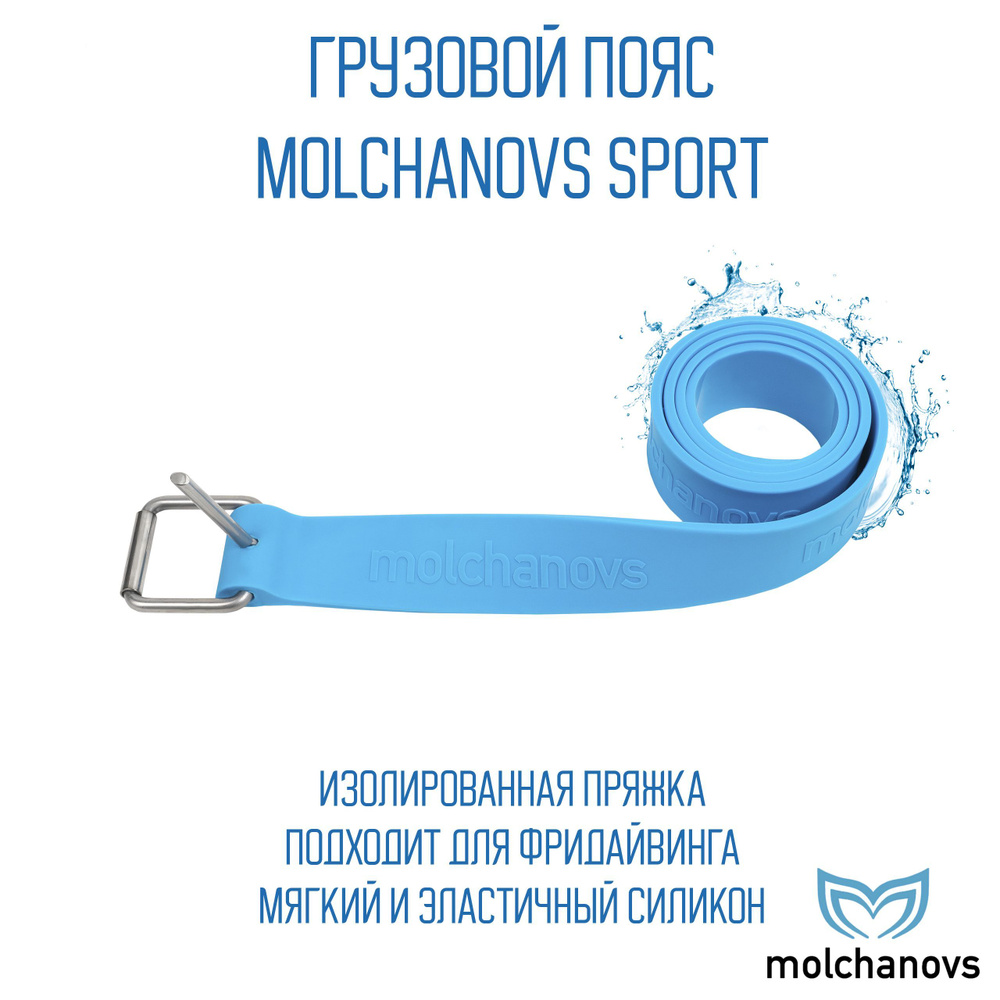 Грузовой пояс Molchanovs SPORT Голубой #1