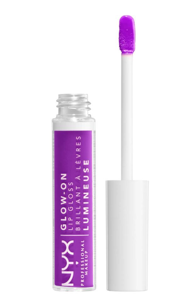 NYX professional makeup Блеск для губ светящийся в темноте Glow-on Lip Gloss, 02 lilac vibes  #1