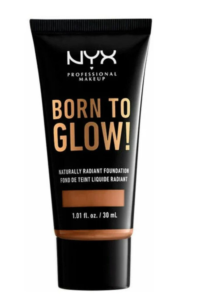 NYX professional makeup Тональный крем Born to glow!, 30 мл, оттенок: mahogany #1