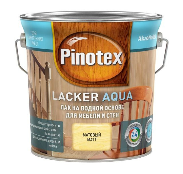 Лакна водной основе Pinotex Lacker Aqua 10 для мебели и стен матовый 2,7 л  #1