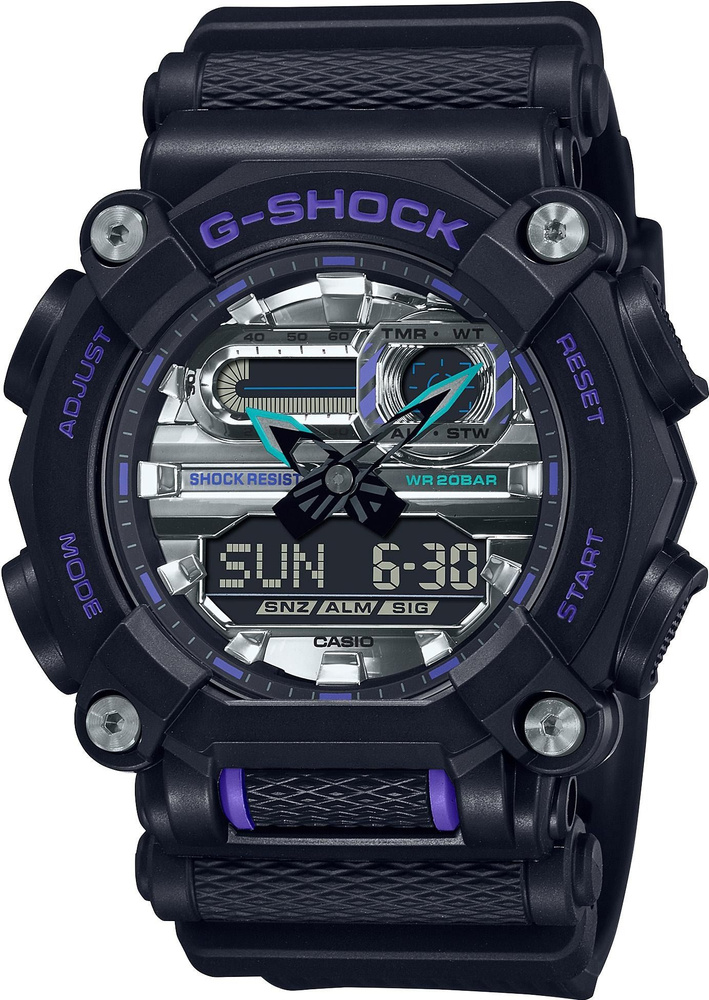 Японские наручные мужские часы Casio G-Shock GA-900AS-1A электронные ...