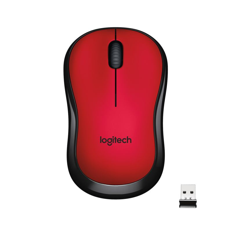 Logitech Мышь беспроводная x Беспроводная M220 Silent Red - 910-004897, красный  #1