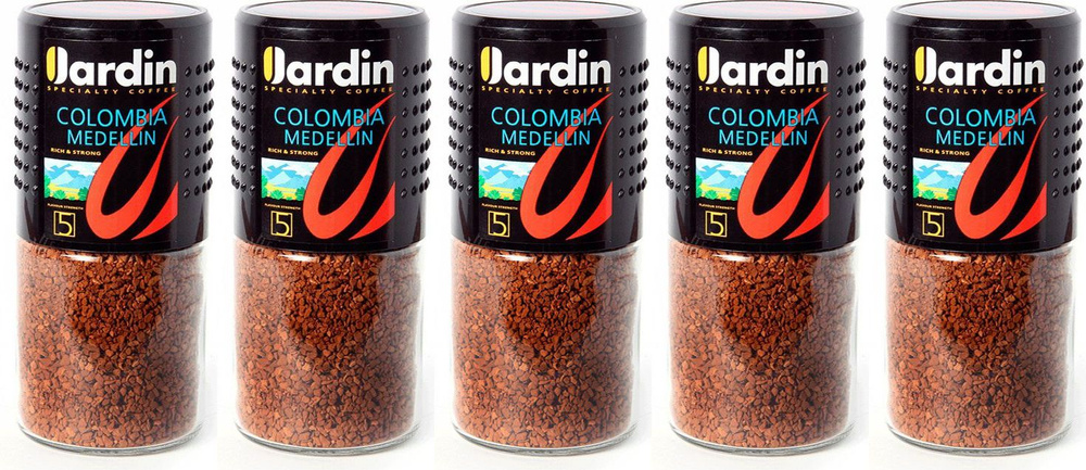 Кофе Jardin Colombia Medellin растворимый, комплект: 5 упаковок по 95 г  #1