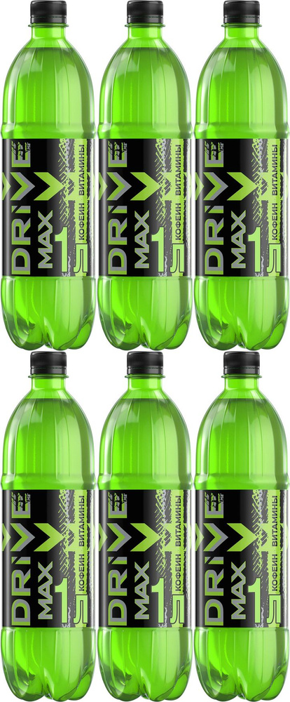 Энергетический напиток Drive Me Max газированный безалкогольный, комплект: 6 упаковок по 1 л  #1