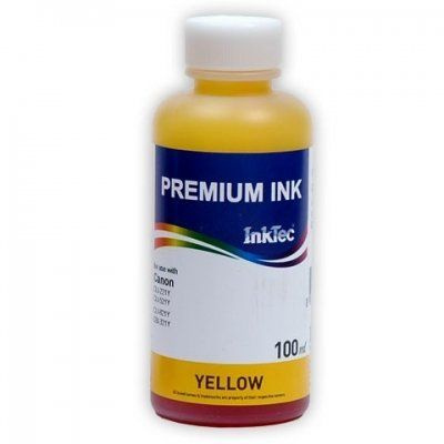 Чернила водные InkTec Yellow для струйного принтера Canon MG5340 MG5140 iP4940 iX6540 iP4840 MG5240 MX884 #1