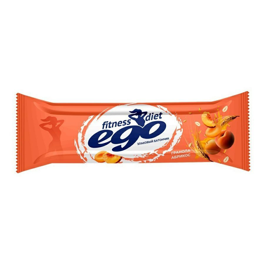 Батончик злаковый Ego fitness абрикос с витаминами-железом, комплект: 7 упаковок по 27 г  #1