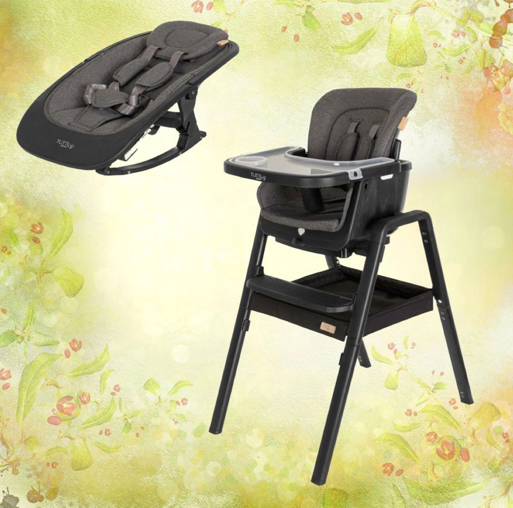 Стул Tutti Bambini для кормления High Chair Nova Black/Black #1