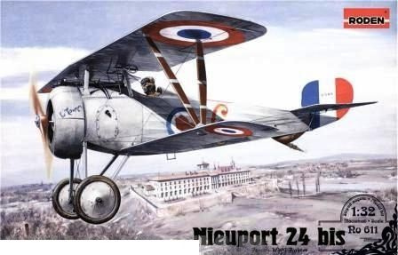Сборная модель Roden Rod611 Самолёт Nieuport 24 bis #1