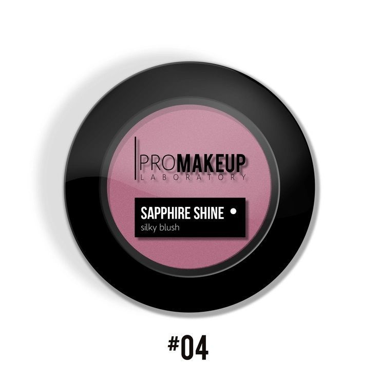 PROMAKEUP laboratory "SAPPHIRE SHINE" #04 Компактные румяна пепельно-розовый/pale pink  #1