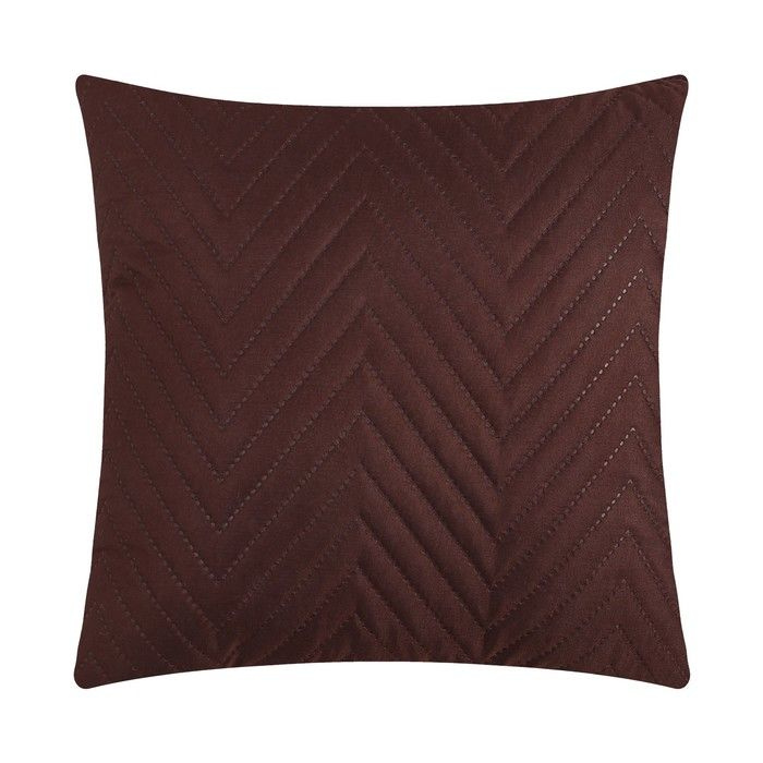 Подушка декоративная Экономь и Я, цвет коричневый, 40х40 см, 100% п/э  #1