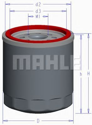 MAHLE Фильтр масляный арт. OC611, 1 шт. #1