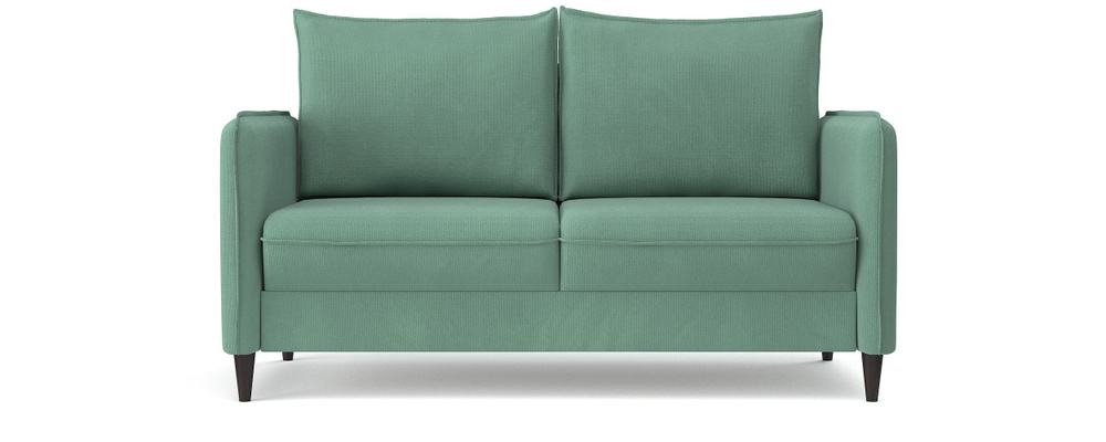Диван-кровать раскладной PUSHE Фьорд Smart 140, велюр, зеленый  #1