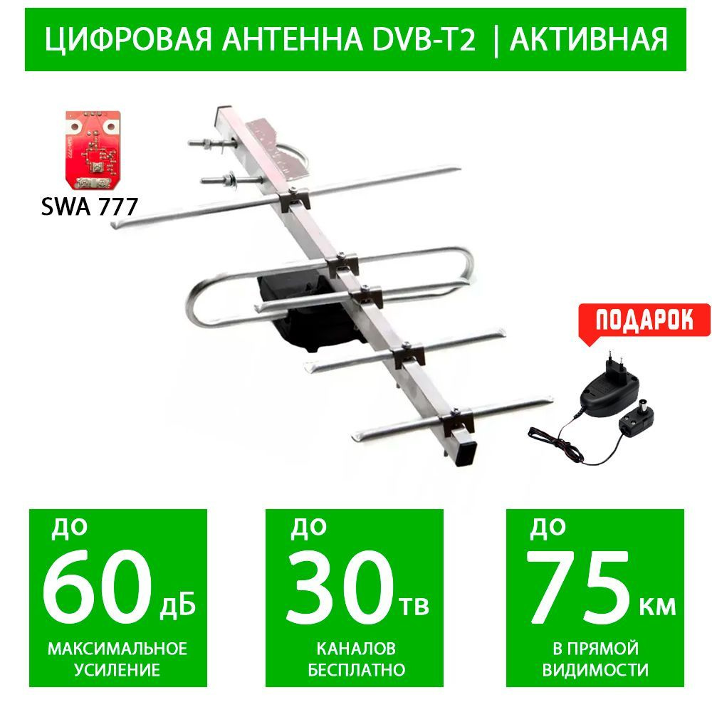 Антенна для цифрового тв уличная для телевизора Фаворит Стрит 5 ...