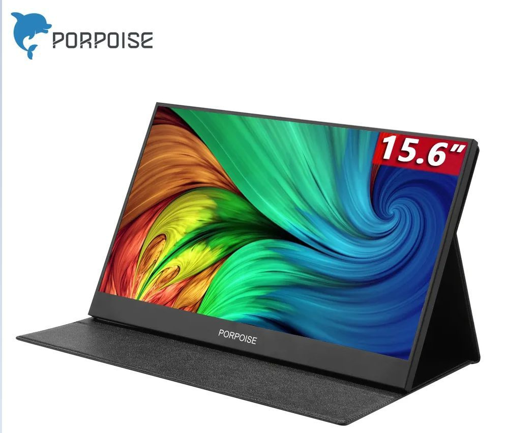 PORPOISE 15.6" Монитор Тонкий портативный ЖК-монитор PORPOISE XTS1560,HD 1920*1080,15.6 дюйма IPS,usb #1