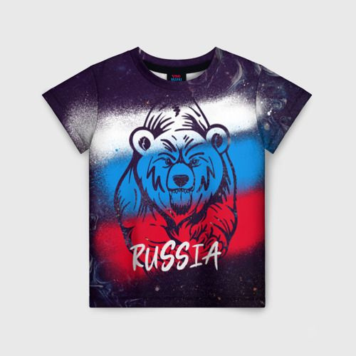 Футболка Vsemayki 3D Russia Bear #1