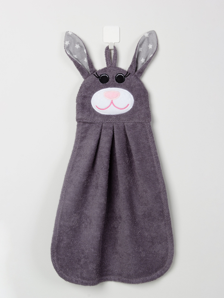 Мини-полотенце Fluffy Bunny "Зайка" Серый #1