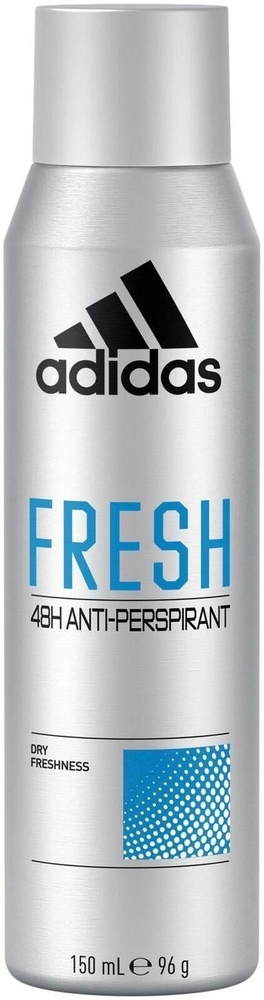 Дезодорант-спрей Adidas Fresh для мужчин 48 часов 150 мл (из Финляндии)  #1