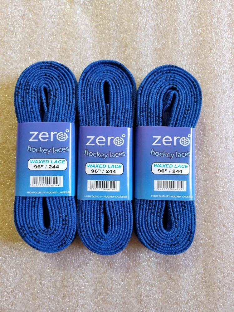 Комплект шнурков Zero Blue 84"-213 см Laces (3 пары) #1