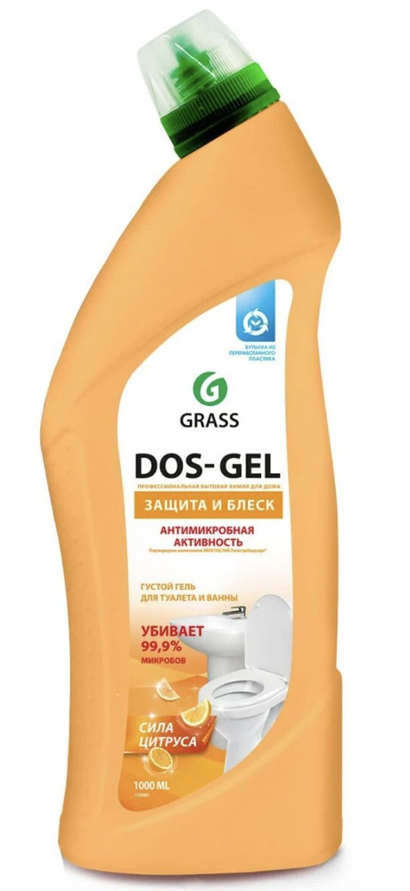 Универсальный чистящий гель "DOS GEL" Сила цитрусов (флакон 750 мл ...