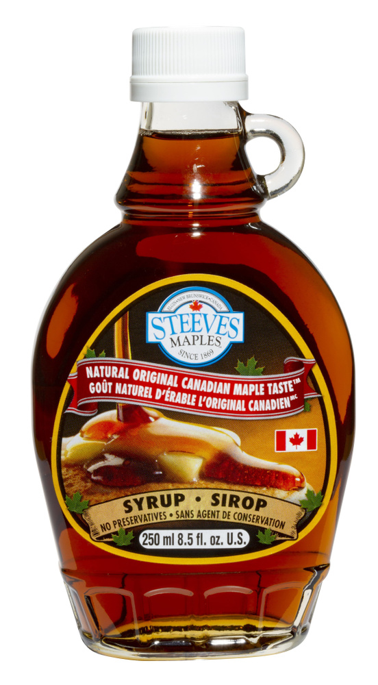 Сироп кленовый натуральный "NATURAL ORIGINAL CANADIAN MAPLE TASTE SYRUP" 250мл *1шт, стекло  #1