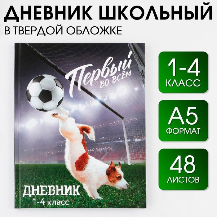 Дневник школьный для 1-4 класса, в твердой обложке, 48 листов, "Первый во всём" / 7003679  #1