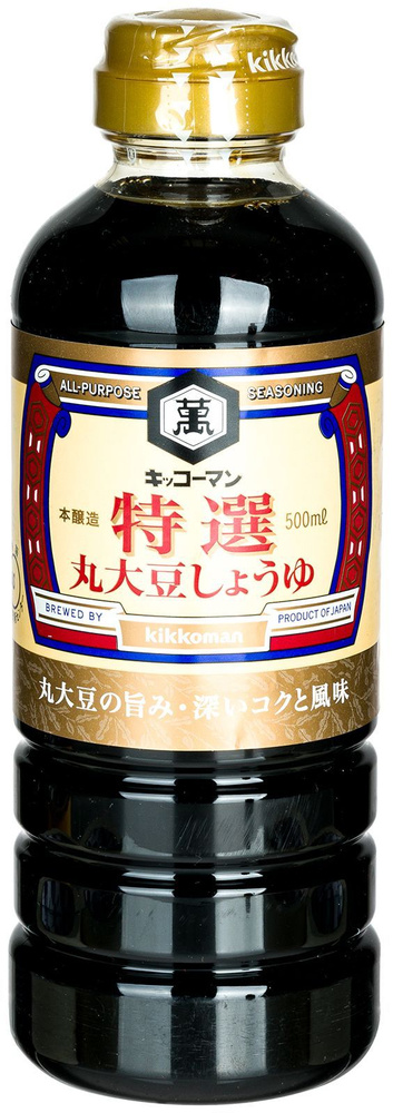 Японский соевый соус Kikkoman насыщенный премиальный, 500 мл., Япония.  #1