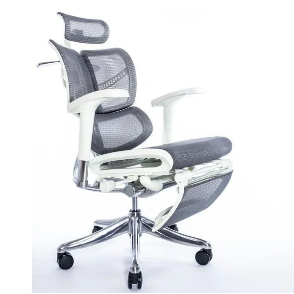 Кресло Expert Fly RFYM 01-G (сетка серая/каркас серый с подножкой)  #1