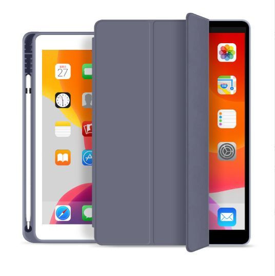 Чехол Protective Case для Apple iPad mini 6 2021 с отделением для стилуса, сиреневый  #1