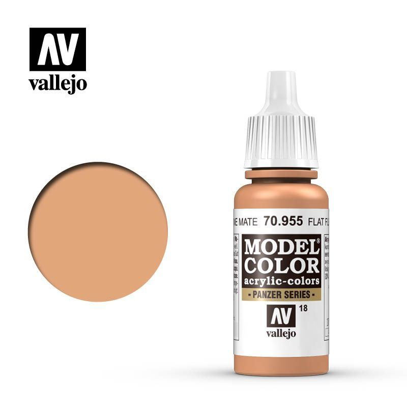 Краска Vallejo серии Model Color - Flat Flesh 70955, матовая (17 мл) #1