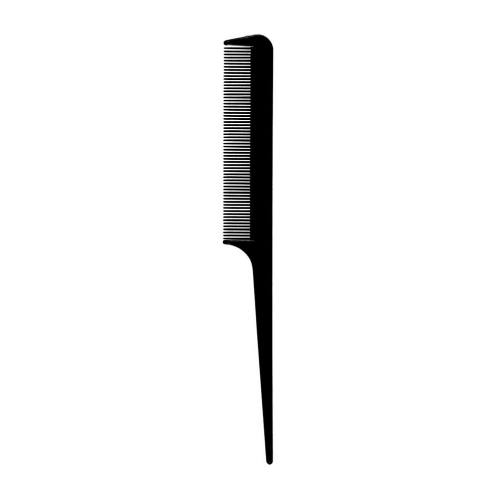 Гребень для волос Lei пластиковый 024, черный, 220х25 мм #1