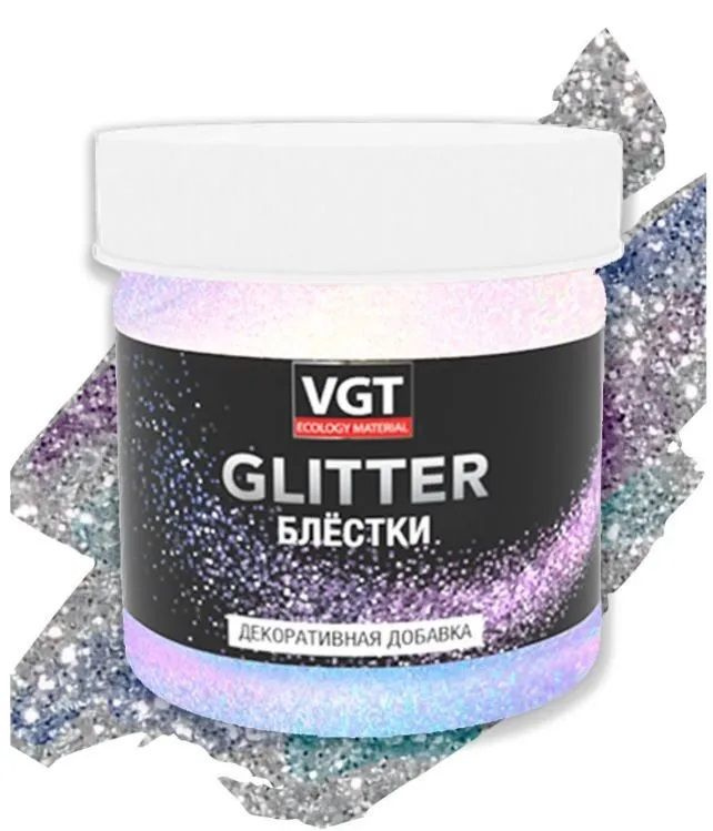 Декоративная добавка (блестки) VGT Glitter, 0,05 кг мультиколор  #1