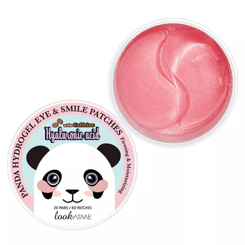 LOOK AT ME Патчи для глаз гидрогелевые c гиалуроновой кислотой и кофеином Panda Hydrogel Eye & Smile #1