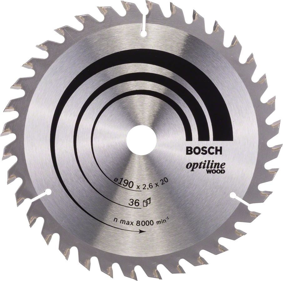 Диск пильный Bosch 165х36х30мм Optiline Wood #1