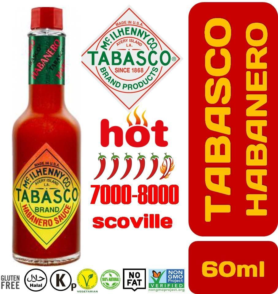 Соус Табаско Хабанеро 60мл Tabasco HOT Habanero Sauce McILHENNY США #1