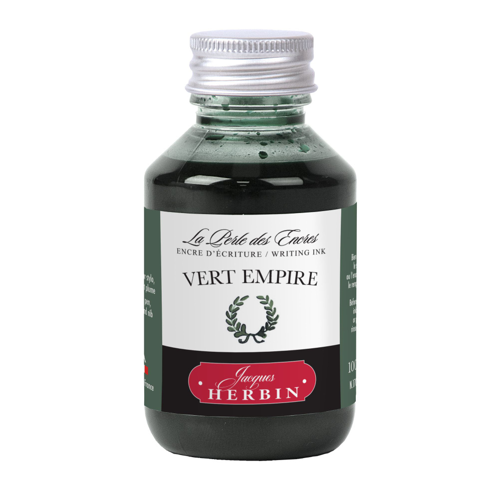 Чернила в банке Herbin, 100 мл, Vert empire Имперский зеленый #1