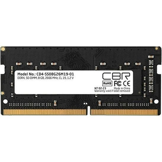 CBR Оперативная память DDR4 8GB 2666MHz CL19 (19-19-19-43) 1x8 ГБ (CD4-SS08G26M19-01)  #1